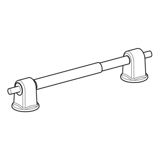 Geberit Set Scharniere mit Scharnierwelle, für WC-Sitzring Befestigung von unten, 2 Stück