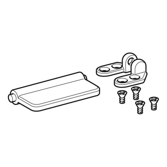 Geberit Set Scharniere für Bidetdeckel, Urinaldeckel, 2 Stück