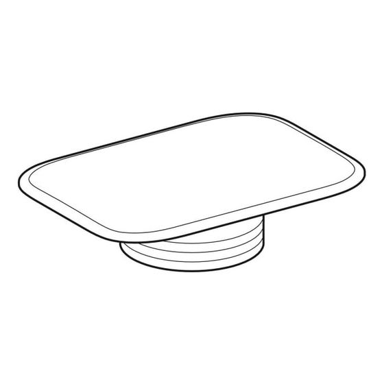 Geberit Ablaufdeckel für Bidet, Handwaschbecken