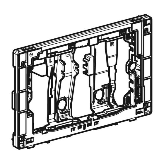 Geberit Befestigungsrahmen mit Schwenkmechanismus, für Geberit DuoFresh Modul mit automatischer Auslösung anthrazitgrau