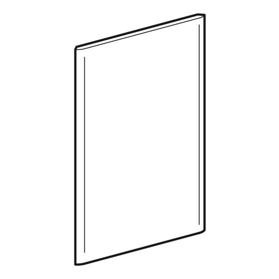 Geberit Tür für Unterschrank für Handwaschbecken, Grau, Breite Waschtisch 40cm