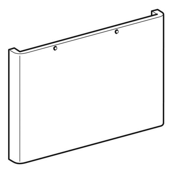 Geberit Schubladenfront für myDay Unterschrank für Waschtisch, Weiß, Breite Waschtisch 60cm