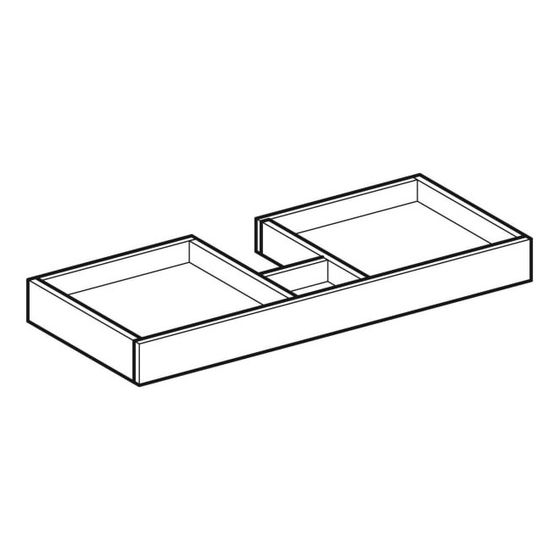 Geberit Innenschublade für myDay Unterschrank für Waschtisch, Breite Waschtisch 80cm