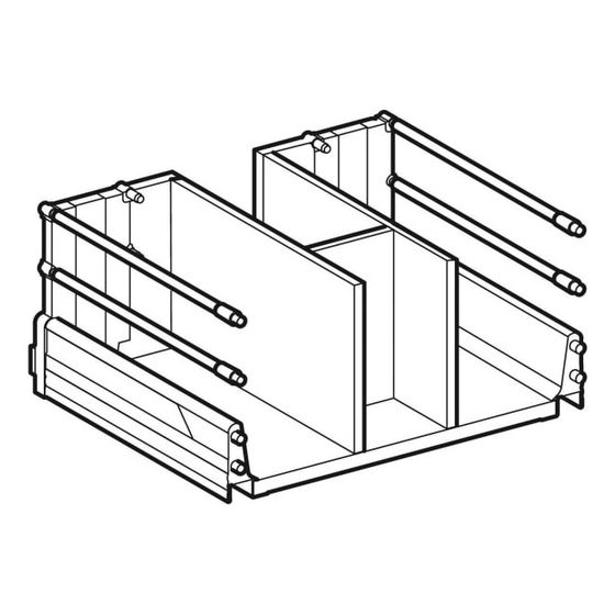 Geberit Schublade für Unterschrank für Geberit myDay Waschtisch, Breite Waschtisch 100cm