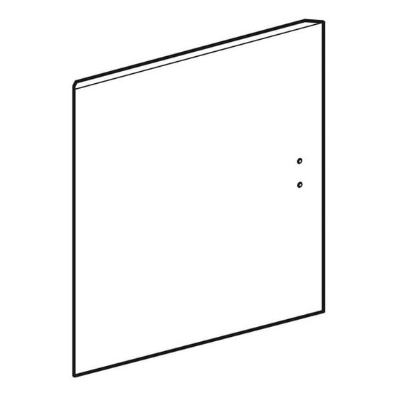 Geberit Tür für Unterschrank für Handwaschbecken