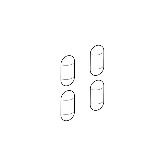 Geberit Set Puffer für WC-Sitzring, 4 Stück