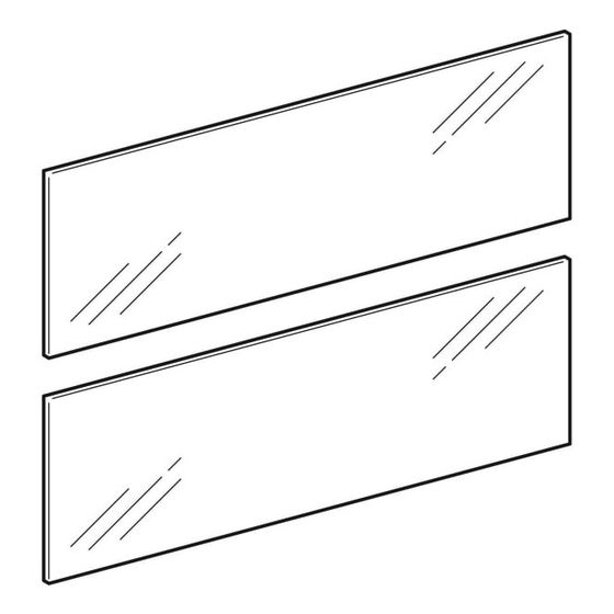 Geberit Spiegelstreifen für Option Plus Spiegelschrank, Breite 90cm