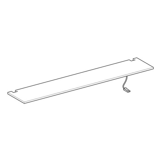 Geberit Set obere Leuchte für Option Plus Spiegelschrank, Breite 120cm