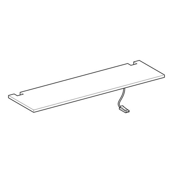Geberit Set obere Leuchte für Option Plus Spiegelschrank, Breite 60cm