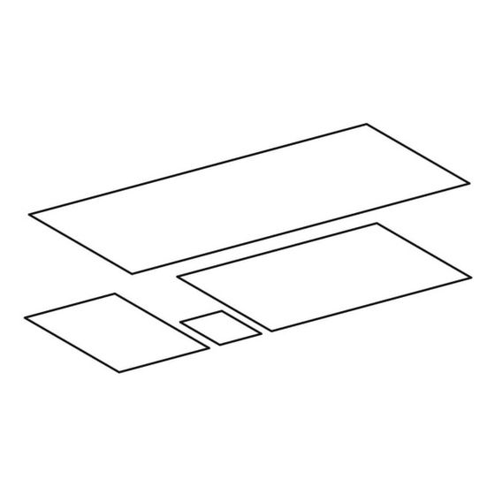Geberit Set Antirutschmatten für Xeno2 Unterschrank für Waschtisch, Breite Waschtisch 90cm