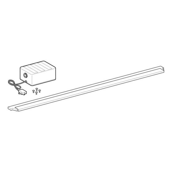Geberit Set Lichtleiste für Unterschrank für Waschtisch, Breite Waschtisch 140cm