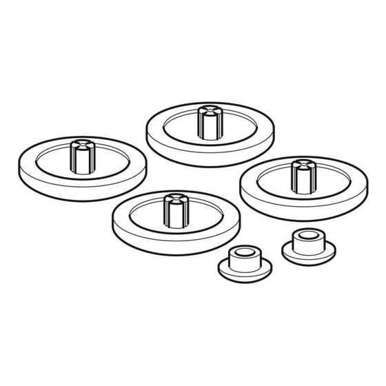 Geberit Set Puffer für WC-Deckel, 2 Stück