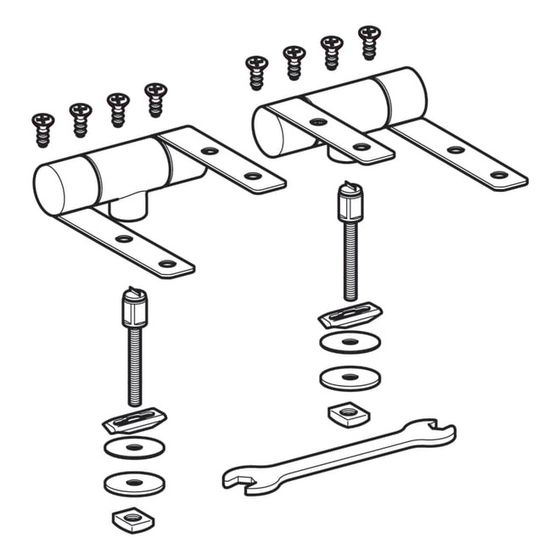 Geberit Set Scharniere für WC-Sitz Preciosa
