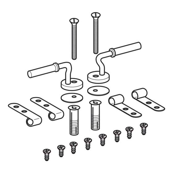 Geberit Set Scharniere für WC-Sitz Opus verchromt