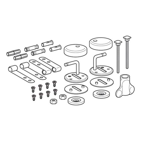 Geberit Set Scharniere für WC-Sitz Romantik, Edelstahl