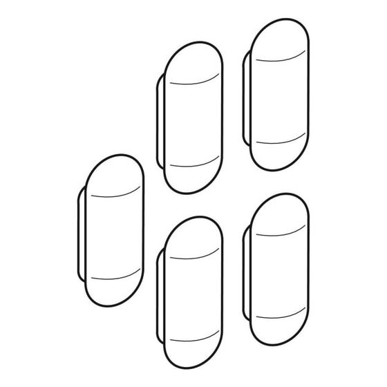 Geberit Set Puffer für Bidetsitz, 5 Stück
