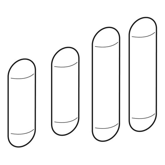 Geberit Set Puffer für Bidetsitz, 4 Stück
