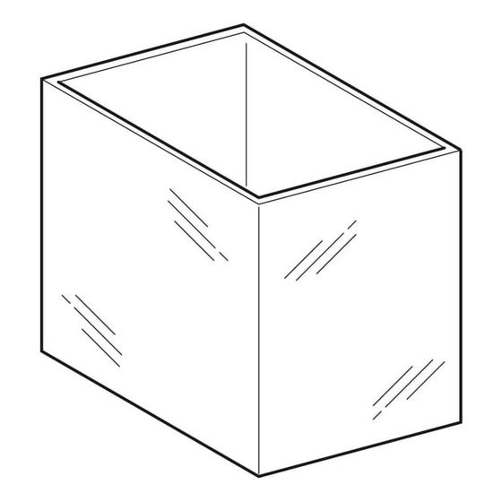 Geberit Staubox für Seitenschrank, Breite 24cm