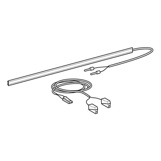 Geberit Set untere Leuchte für Option Spiegelschrank, alt, Breite 90cm