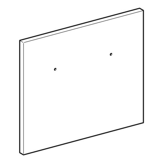 Geberit Schubladenfront für Hocker, Wenge