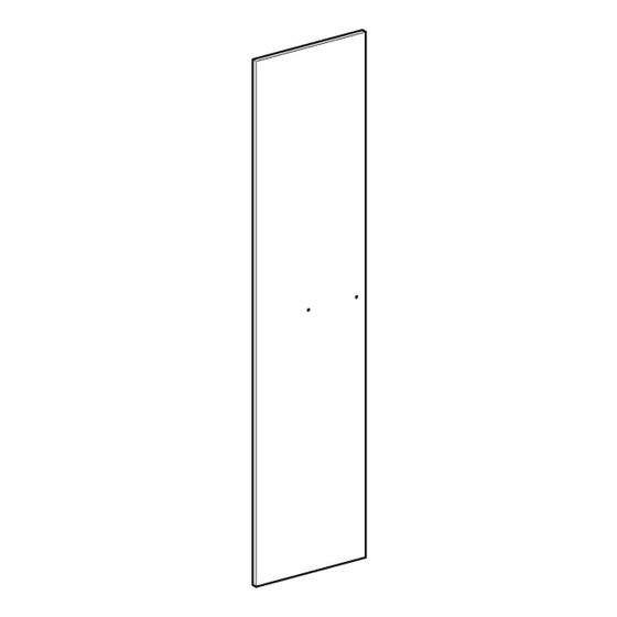 Geberit Tür für Hochschrank, Seitenschrank Eiche