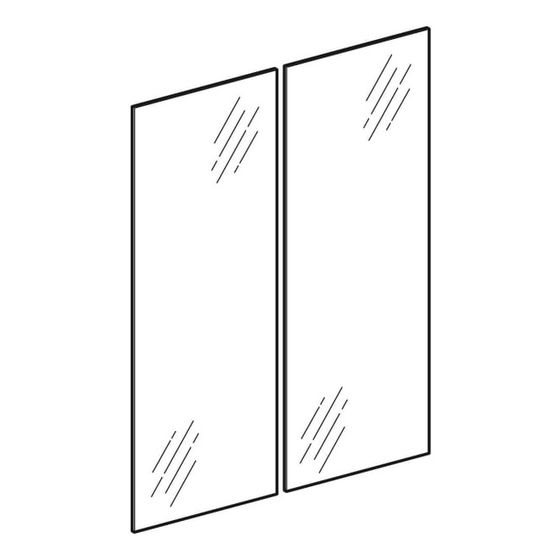 Geberit Set Türen für Option Basic für Spiegelschrank, Breite 50cm