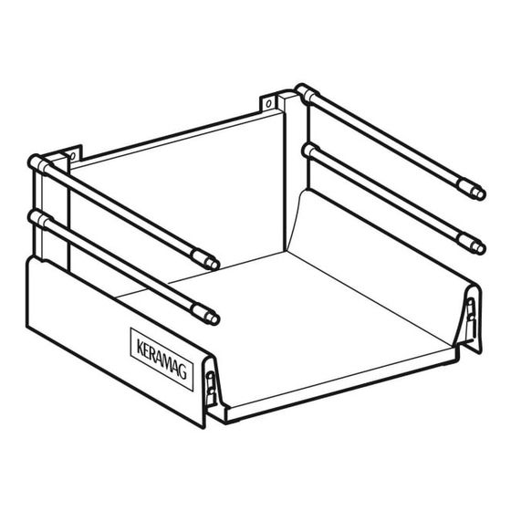 Geberit Schublade für Seitenschrank Acanto Breite 45cm