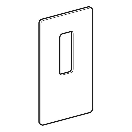Geberit Serviceöffnung für Wandarmaturen, Geberit Monolith Sanitärmodul für Waschtisch, Weiß/Glas