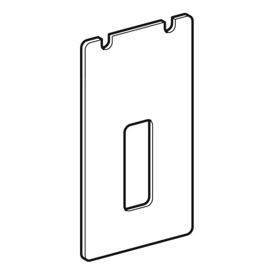 Geberit Serviceöffnung für Standarmaturen, Geberit Monolith Sanitärmodul für Waschtisch, Umbra/Glas