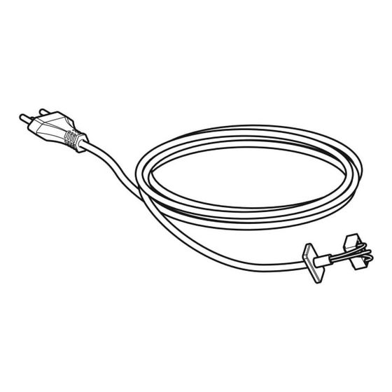 Geberit Netzkabel 230 V, für ESG 3, Steckertyp CEE 7/7, Akzentorange