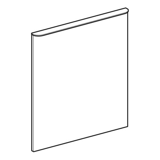 Geberit Tür für Smyle Square Unterschrank für Waschtisch Breite 55cm, Anschlag links, Lava