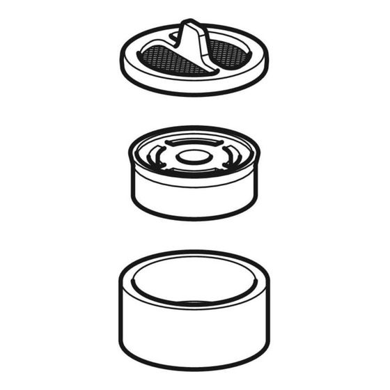 Geberit Set Filtersieb mit Durchflussbegrenzer, für HS10/HS30/HS 50 Hygienespülung