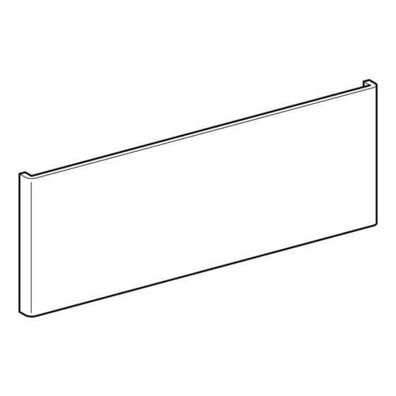 Geberit Schubladenfront für myDay Unterschrank für Doppelwaschtisch, Breite Waschtisch 130cm, Weiß/Matt