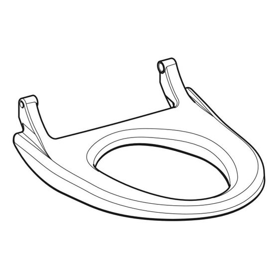 Geberit WC-Sitzring für Geberit AquaClean 4000 Alpinweiß/glänzend