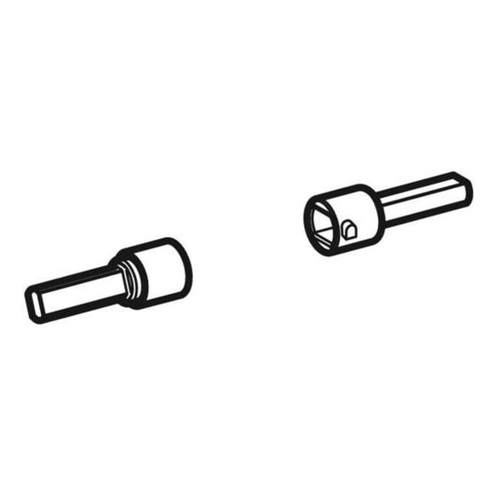 Geberit Set Steckbolzen für WC-Sitzring, WC-Deckel, für Geberit AquaClean 4000
