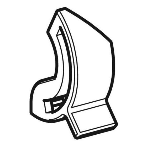 Geberit Sicherungsclip für WC-Deckel, Geberit AquaClean 4000, Alpinweiß