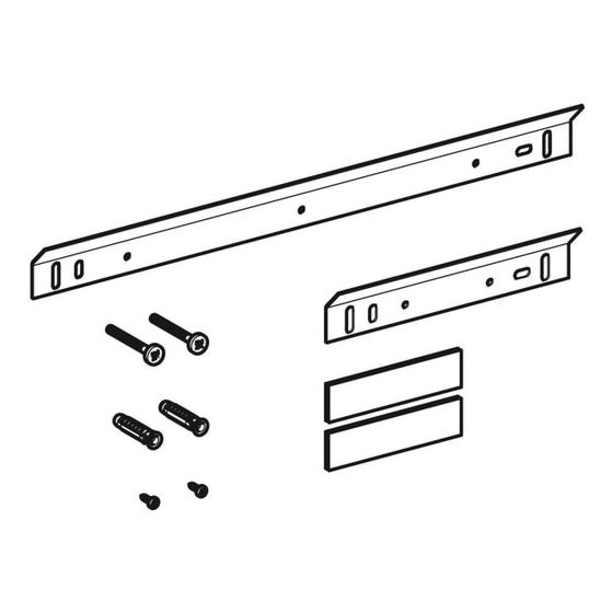Geberit iCon Befestigungsmaterial für Regal, Wandbox
