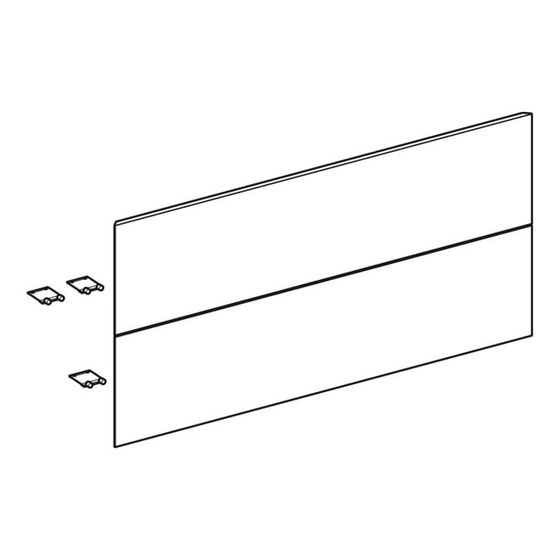 Geberit Set Schubladenfronten für Geberit ONE Unterschrank für Waschtisch, 2 Schubladen, B 105cm Nussbaum/Melamin Holzstruktur