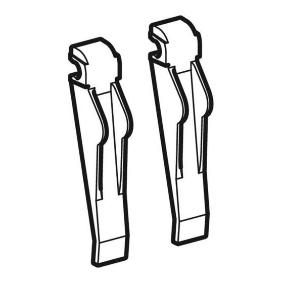 Geberit Set Wippen für Omega60 Betätigungsplatte, Square, 2 Stück