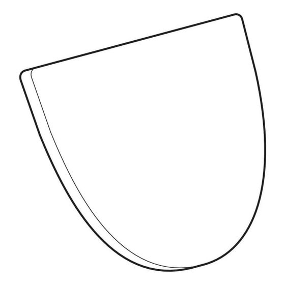 Geberit Visit Urinal-Deckel, mit Scharnieren verchromt