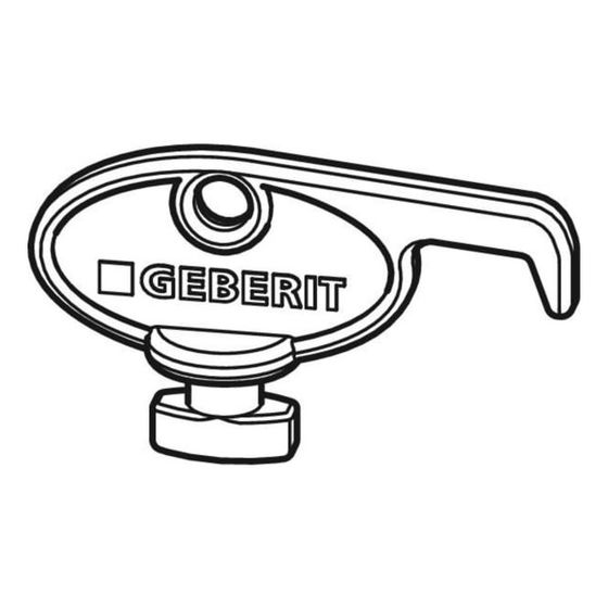 Geberit Schlüssel für Rost 13x13cm verschließbar