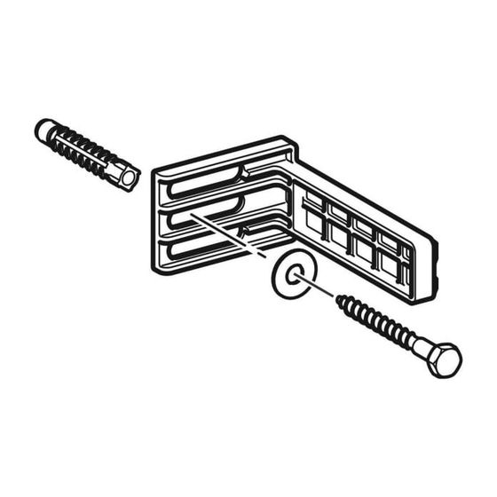 Geberit Befestigungswinkel 12cm für Unterputz-Sprühkopf