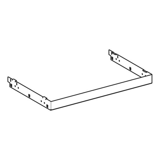 Geberit Rahmen für Waschtischunterschrank, Stahl, 60cm, Lava, 503090JK1