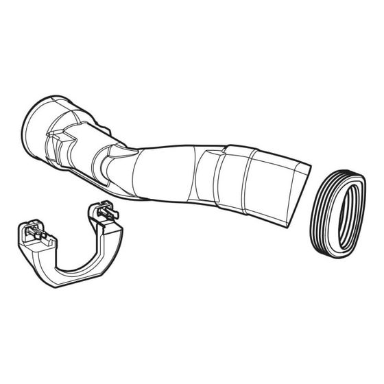 Geberit Zulaufbogen für Stand-WC TurboFlush, 246106001