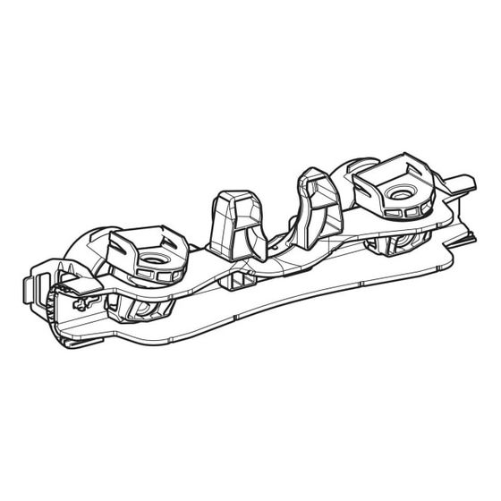 Geberit Montageträger für Wand-WC TurboFlush, Weiß, 246002001