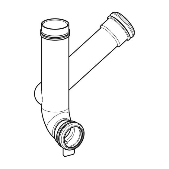 Geberit Spülbogen mit Abzweig für Geruchsabsaugung