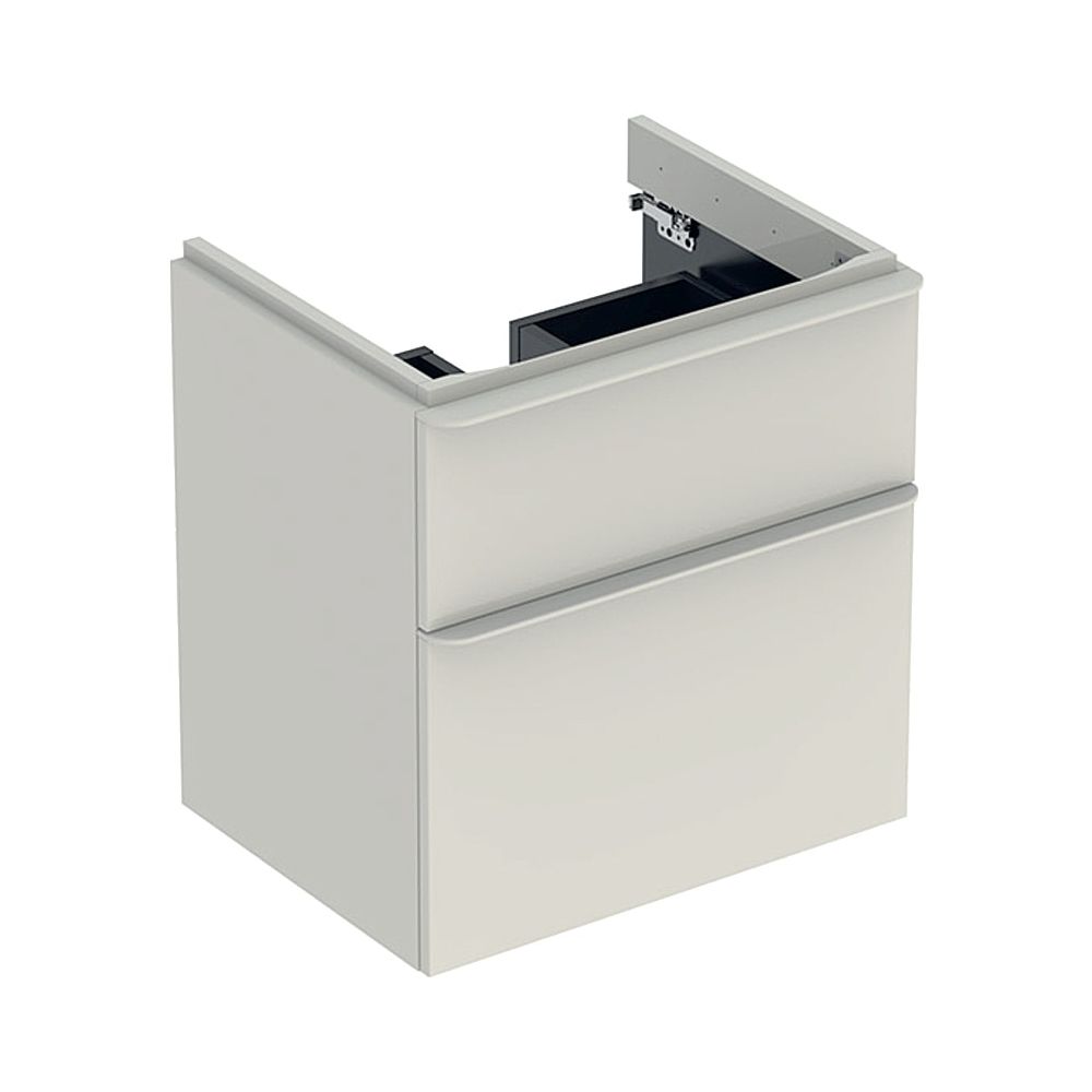 Geberit Smyle Square Unterschrank für Waschtisch, 2 Schubladen, 58,4x61,7x47cm, Sand... GEBERIT-500352JL1 4025416363378 (Abb. 1)