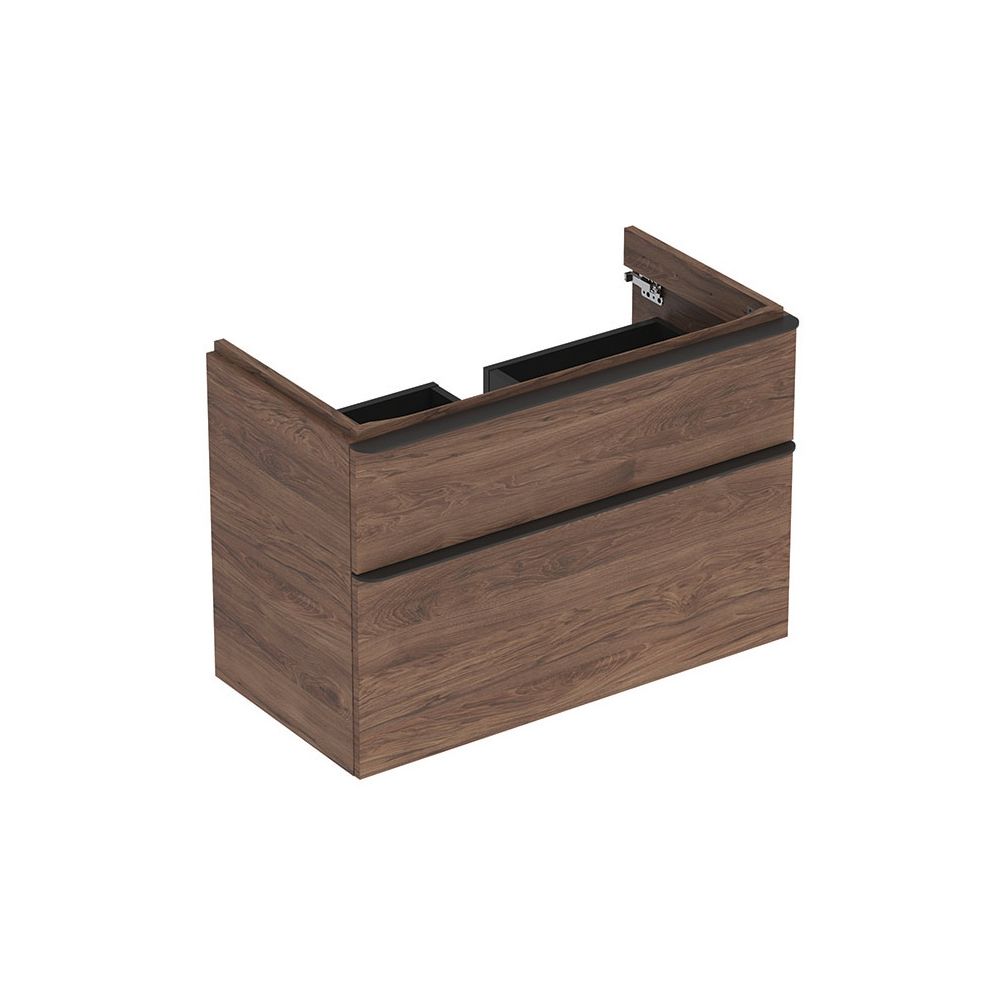 Geberit Smyle Square Unterschrank für Waschtisch, 2 Schubladen, 88,4x61,7x47cm, Nuss... GEBERIT-500354JR1 4025416430544 (Abb. 2)