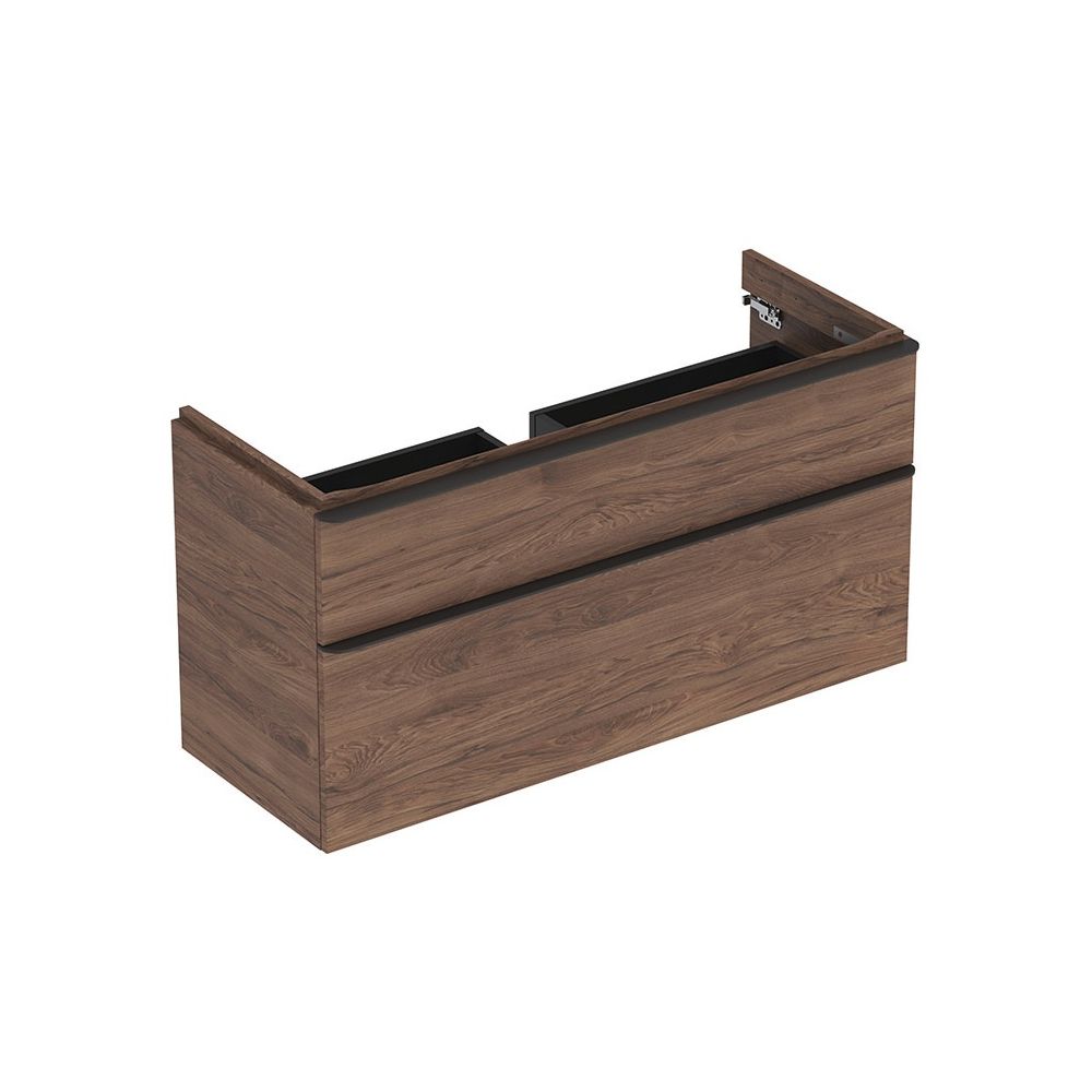 Geberit Smyle Square Unterschrank für Waschtisch 2 Schubladen, 118,4x61,7x47cm, Nuss... GEBERIT-500355JR1 4025416354437 (Abb. 2)