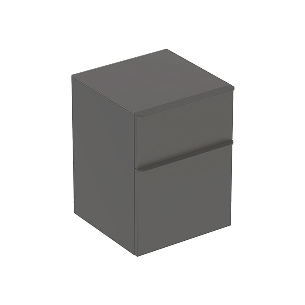 Geberit Smyle Square Seitenschrank 2 Schubladen, 45x60x47cm, Lava lackiert matt, Lav... GEBERIT-500357JK1 4025416415756 (Abb. 1)